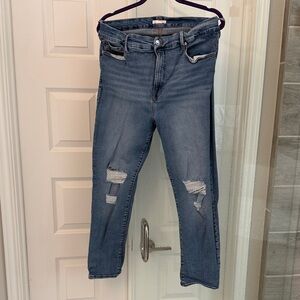 Good American Blue Distressed Jeans